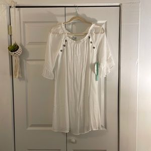 NWT SZ MP. Lined summer dress. Gauzy material.